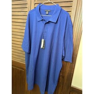 Men's Prim + Preux blue Short Sleeved Polo Shirt - Size 3xlt - New with Tag